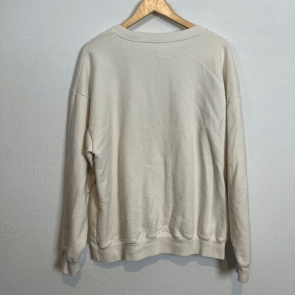 Aerie Offline Tacos & Tennis Throw-Back Fleece Crew Neck Sweatshirt Size Medium - Picture 2 of 10